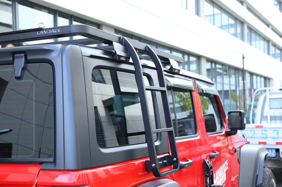 Gemakkelijk te installeren dubbele zijladder auto dakladder voor JEEP Wrangler 2018-2023 JL JK