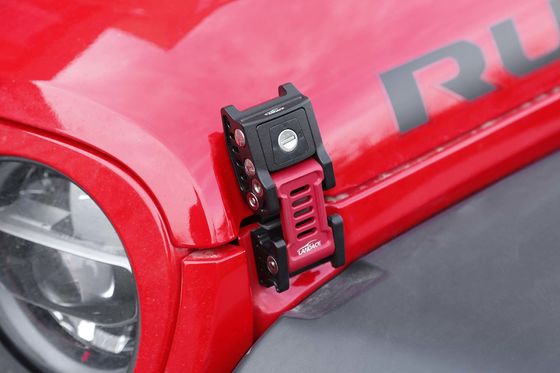 Aluminium legering Zwarte vergrendeling hoed Catch Kit voor WranglerJL SUV Exterior Customization