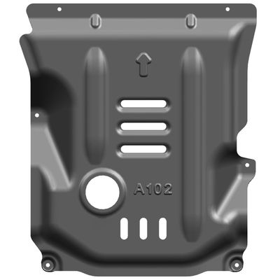 Alfa Romeo Giulia Motorbescherming met Magnesium-Aluminium-Skid Plate in zwart