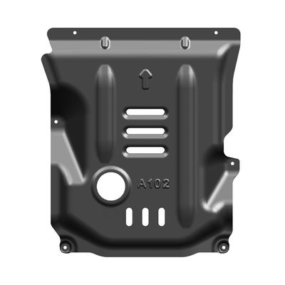 Alfa Romeo Giulia Motorbescherming met Magnesium-Aluminium-Skid Plate in zwart