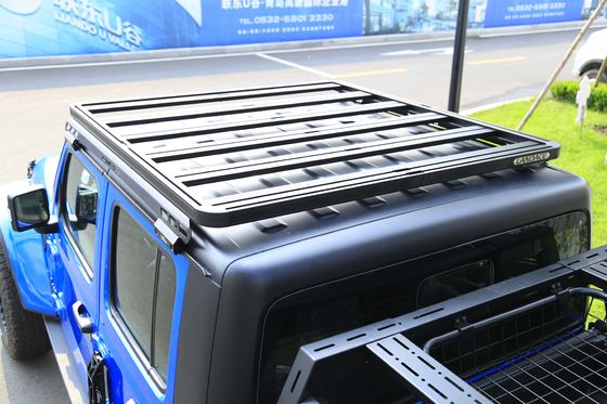 Jeep Gladiator JT Roof Rack Kit met zwarte poedercoating en 200 kg laadvermogen