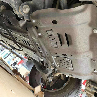 Zwarte verf 5,0 mm chassis beschermplaat voor 2018-2019 Toyota Tundra zware voertuig