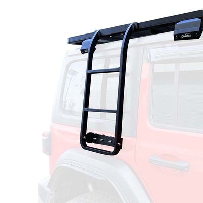 Q235-8 Dubbelzijdige aluminium verlengladder 4 Runner Side Ladder Auto dakladder 2018