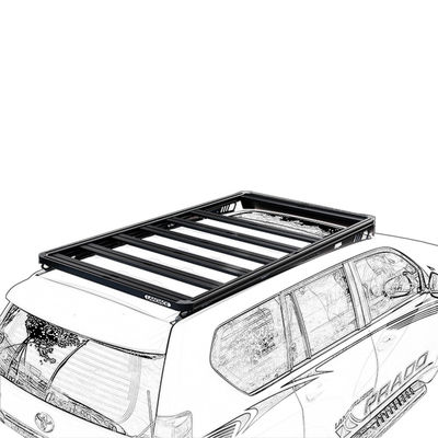 Universaal aluminium zwart dakrek voor Toyota LC200 LC79 LC150 300 kg laadvermogen
