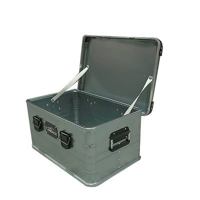 Anodiseren Outdoor Metal Aluminium Alloy Lunch Car Folding Boxes grijs Camping Cargo Storage Keuken Camping Box