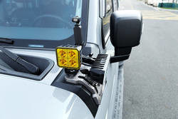 Carbon Steel Landace Black Powder Coated Light Mounting Brackets met CNC-bewerking