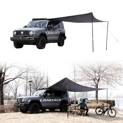 4x4 dak tent met zijkant dakdek en luifel camouflage veld spel stijl
