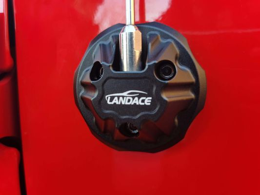 74*74*30mm Zwarte aluminium legering Antenna basis dekking Primaire voor Jeep Wrangler JL JK