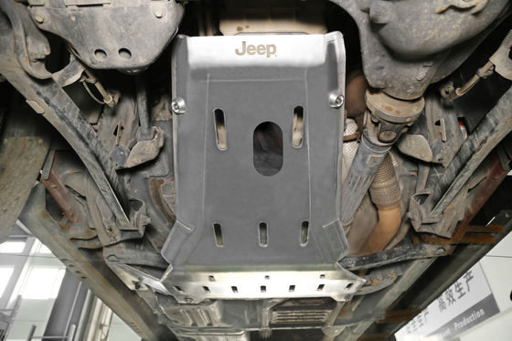 Jeep Wrangler JL JK 4x4 Aluminium legering onder motorbescherming Schuifplaat Zwart