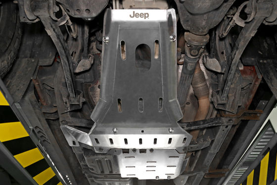 Jeep Wrangler JL JK 4x4 Aluminium legering onder motorbescherming Schuifplaat Zwart