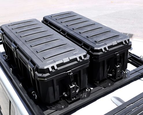Eenvoudig te installeren waterdichte harde plastic opslagdoos voor het monteren van buitendakrekken