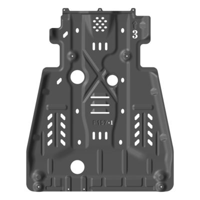 Hoge onderlichtsbescherming Aluminium Ecosport Skid Plate voor Toyota FJ Cruiser Ontworpen