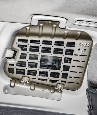 Legering kofferbak opbergplank raamgaasnet zijraam ophangnet Mitsubishi Pajero