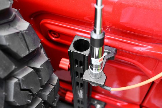 323X78X86mm Gebruiksvriendelijke functie Aluminium legering vlaggenstangbeugel voor auto-accessoires