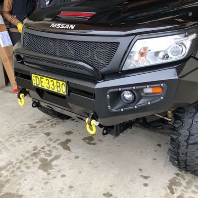 2009 Jaar 4X4 Accessoires Bumper Platen Winch Bull Bar Voorkamer Auto Bumper Plaat voor Nissan Navara
