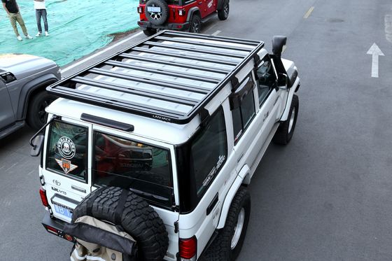 Toyota Lc 76 4x4 Voertuig accessoires Platte dakrekken met krachtcoating en aluminium
