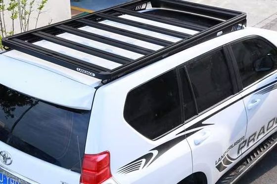 Universale aluminium legering zonne-auto dakrekken voor TOYOTA LAND CRUISER Prado 150 Zwart OEM