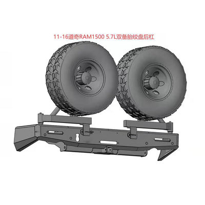 Jaar 2002-2005 Dodge Ram 4x4 Achterbumper met winchbanddrager en jerrycanhouder