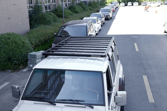 Stevig en duurzaam aluminium platte dakrek vrachtwagen bagagerek voor NISSAN Y60