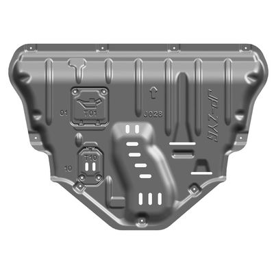 Zilveren mangaan-aluminium legering skidplaat voor Jeep Cherokee motor en transmissie