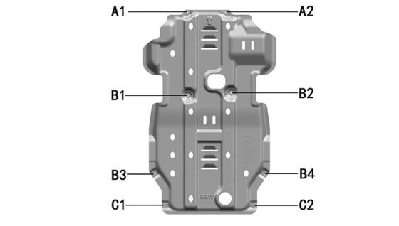 Original Car Matching 4 Runner Skid Plate Aluminium Onder Cover Guard voor Nissan Navara