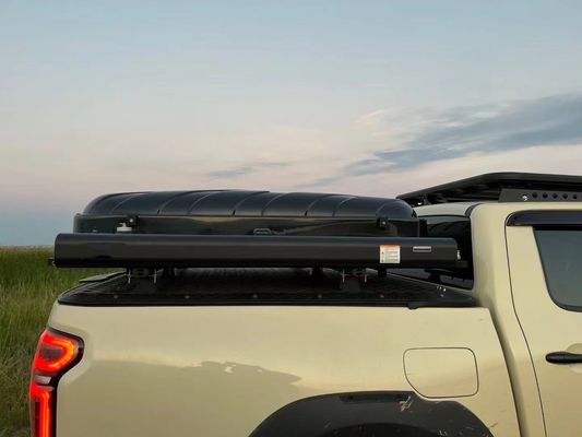 Hoge 4WD zwarte poedercoating aluminium weg douche voor kamperen OEM service aanvaard