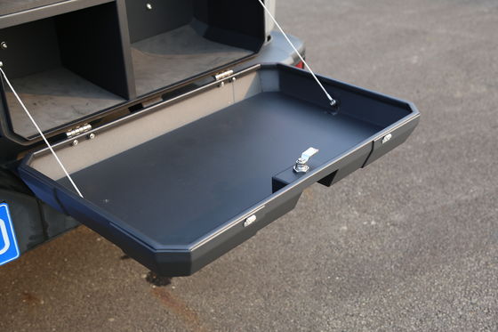 700*450*317mm Zwarte aluminium achterdeur opslag voor tank 300 Heavy-Duty ontwerp 4*4