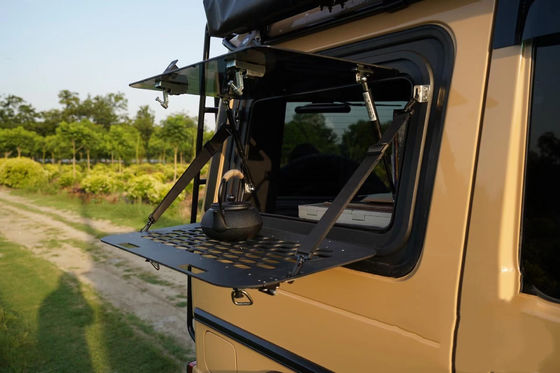 Zwarte overland camper Gullwing Window voor G-CLASS W463