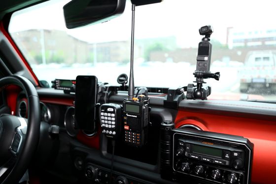 Process CNC Bewerkte aluminium legering Centrum Console Bracket Gopro Houder voor Jeep Wrangler