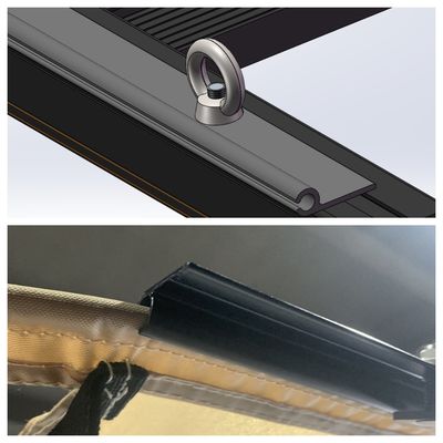 4WD Auto Side Awning Tent Carbon Steel E Coating Suv Side Tent