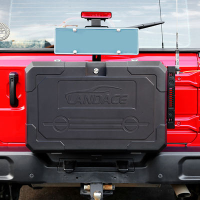 2021- Jeep Wrangler Zwart Aluminium Poeder Gecoat Achterkant Deur Buitenopslagdoos