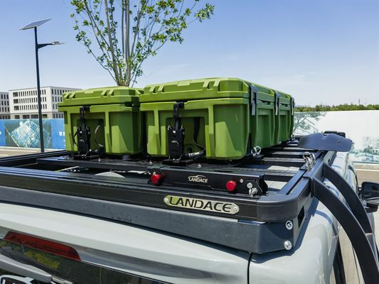 Hoge sterkte LLDPE-plastic 110 liter rechthoekig gereedschap voor autodakrekken