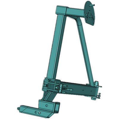 Buitenaards zwart reservewieldrager ontworpen en vervaardigd door Custom Metal Fabrication