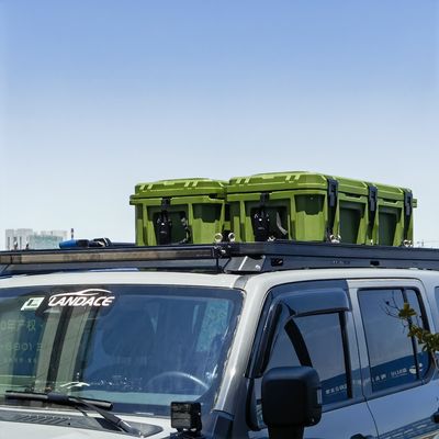 110L plastic gereedschapsopslagdoos voor het veilig opslaan van gereedschappen op dakrekken voor zware auto's