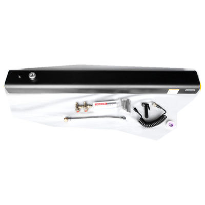 Aluminium legering auto dakrek berg camping douche zwart voor outdoor liefhebbers