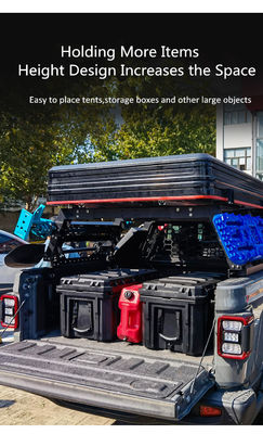 Zwart poeder bekleed borstkas bed rek accessoire voor TOYOTA truck off-road bevestiging