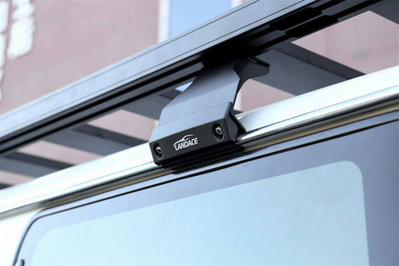 Platte dakrekken platform bagageversnelling fietsbeugel voor Toyota LC 76 Land Cruiser in zwart