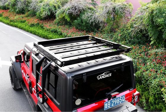 4x4 Vehicle Roof Rack Basket voor 18-23 Wrangler Rubicon Jeep Steel Aluminium Construction