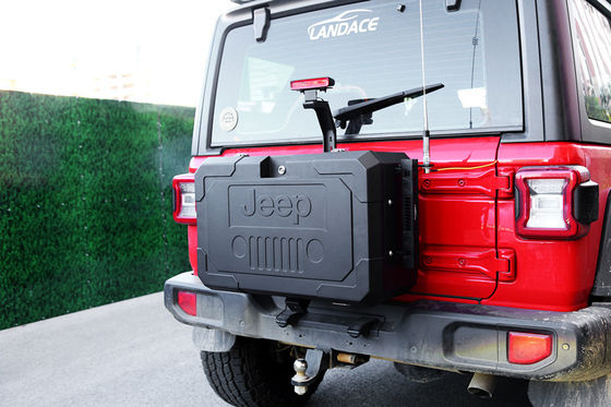 Aluminium legering staartpoort opslagdoos reservewiel vervanging voor Jeep Wrangler JL JK