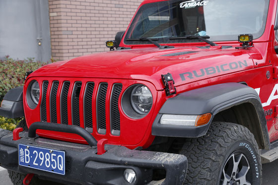 Aluminium legering kap slot slot voor JEEP Wrangler JK/JL Off-road voertuig in zwart-rood