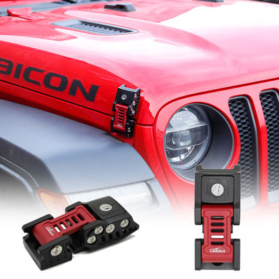 Jeep JL Aanpassing 2X Aluminium Hood Lock Lock Catch Buckle met anodiserend oppervlak