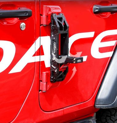 2016-2018 Wrangler Aluminium legering Zwarte zijde deur ladder voor Wrangler liefhebbers
