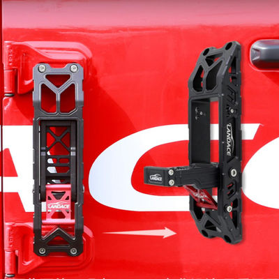 Beproefde aluminium legering vouwdeur scharnier stap voet pedaal ladder kit voor Jeep Wrangler
