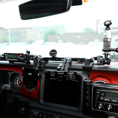 Jeep Wrangler Phone GoPro CB Microphone en DSLR Camera Holder met geometrisch ontwerp