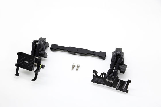 Multi-Mount Dash Phone Holder + GoPro Mount met aluminium glijbaan, flexibele hoek voor 2018-2022 Jeep Wrangler
