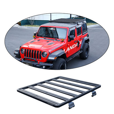 Snelle en gemakkelijke installatie Zwarte 4x4 aluminium dakrek voor Jeep Wrangler JL