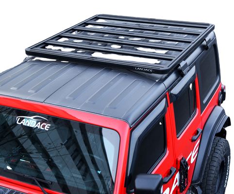 Snelle en gemakkelijke installatie Zwarte 4x4 aluminium dakrek voor Jeep Wrangler JL