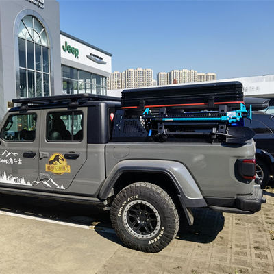Zwart zilveren plaatsingsbak berg borstkas bed rek systeem voor Toyota full-size truck bed