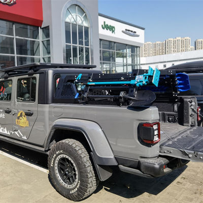 Zwart zilveren plaatsingsbak berg borstkas bed rek systeem voor Toyota full-size truck bed